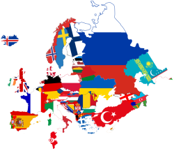 Flag Map of Europe Meme Template