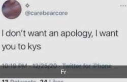 I dont want an apology Meme Template