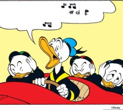 Donald Duck singing Meme Template
