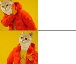 Drake Cat Hotline Meme Template