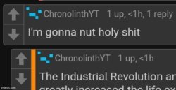 ChronolinthYT I'm gonna nut holy shit Meme Template