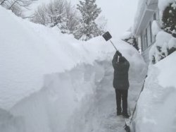 Shoveling Deep Snow Meme Template