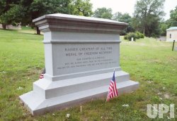 Rush Limbaugh Grave, backside of memorial JPP Meme Template