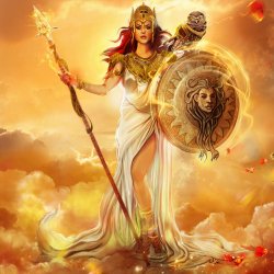 Athena Minerva goddess of wisdom, courage and strategic warfare Meme Template