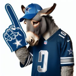 Eeyore Dallas Fan Meme Template