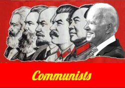 Communist leaders with Biden Meme Template