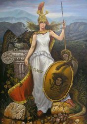 Athena Minerva Roman Goddess Wisdom Justice Victory Strategy Meme Template