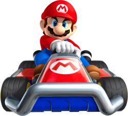 mario in his kart Meme Template