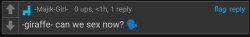 -giraffe- can we sex now Meme Template