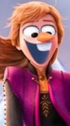 anna with olaf's face Meme Template