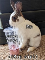 Rabbit Unsee Juice Meme Template