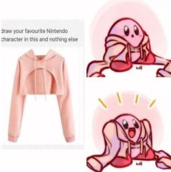 Wholesome Kirby Sweater Meme Template
