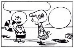 CHARLIE BROWN READS HIS 33RPM ALBUM Meme Template