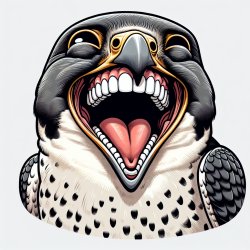 Peregrine falcon laughing Meme Template