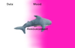 Blahaj Announcement Template Meme Template
