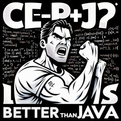a meme that says c++ is better than java Meme Template