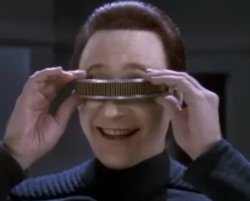 Star Trek Data with visor Meme Template