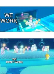 Work vs No Work Meme Template