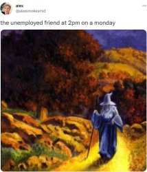 Your unemployed friend Meme Template