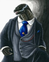 Godzilla in a Business Suit Meme Template
