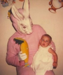 Creepy rabbit baby Meme Template