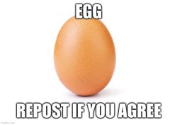 repost egg Meme Template