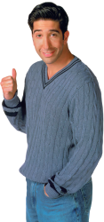 David Schwimmer pointing PNG Meme Template