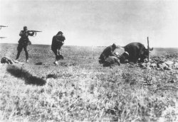 The Ivanhorod Einsatzgruppen photograph: the murdering of Jews Meme Template