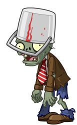 Bucket head zombie from plants vs zombies 2 HD quality Meme Template