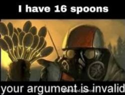 16 spoons Meme Template