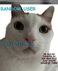 random_user's annoucemment temp Meme Template