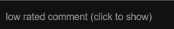 low rated comment Meme Template