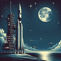 Space rocket to moon Meme Template