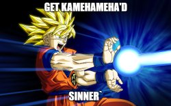 Get Kamehameha's sinner! Meme Template