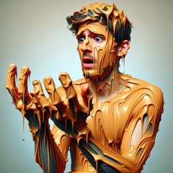 man covered in peanut butter Meme Template