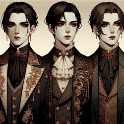 Three noble aristocrats elegante Volturi vampire Meme Template