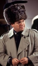 COSTANZA IN THE FUR HAT Meme Template