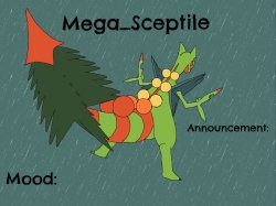 Mega_Sceptile announcement template Meme Template