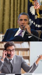 barack obama on the phone Meme Template