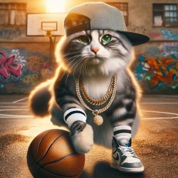 ballin' cat Meme Template