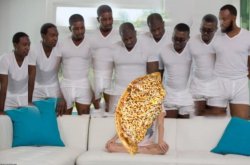 Pizza Gangbang Meme Template