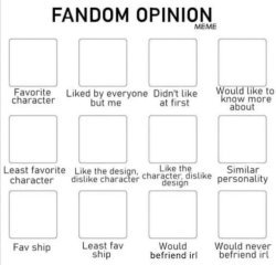 Fandom Meme Template