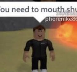 Mouth shut Meme Template