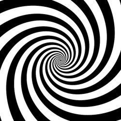 Black and White Spiral Meme Template