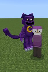 Minecraft Banbodi and Catnap(Smiling Critters) Meme Template