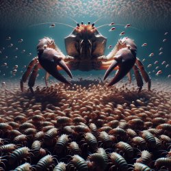 10000000000000000000000000000000 amphipods vs 1 crab Meme Template