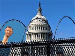 Adam Schiff (pencil neck) at the Capitol Meme Template