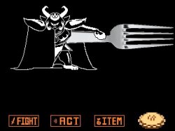 Asgore's pie Meme Template