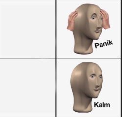 Panik Meme Template