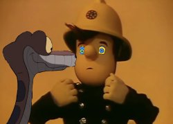 Kaa and Fireman Sam Meme Template